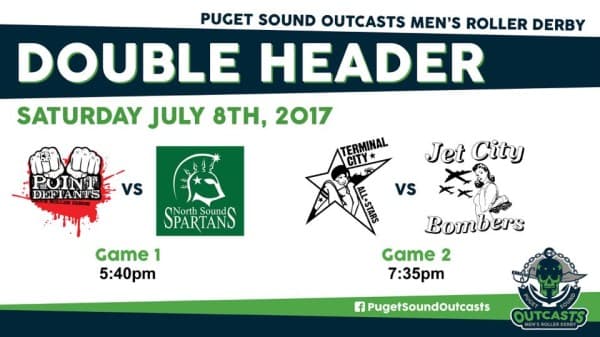 Puget Sound Derby Double Header: Support Your JCRG Bombers!!