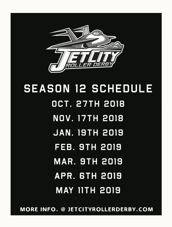 2018-2019 Schedule Bout Dates